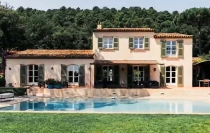 Villa pool scene scored with original music